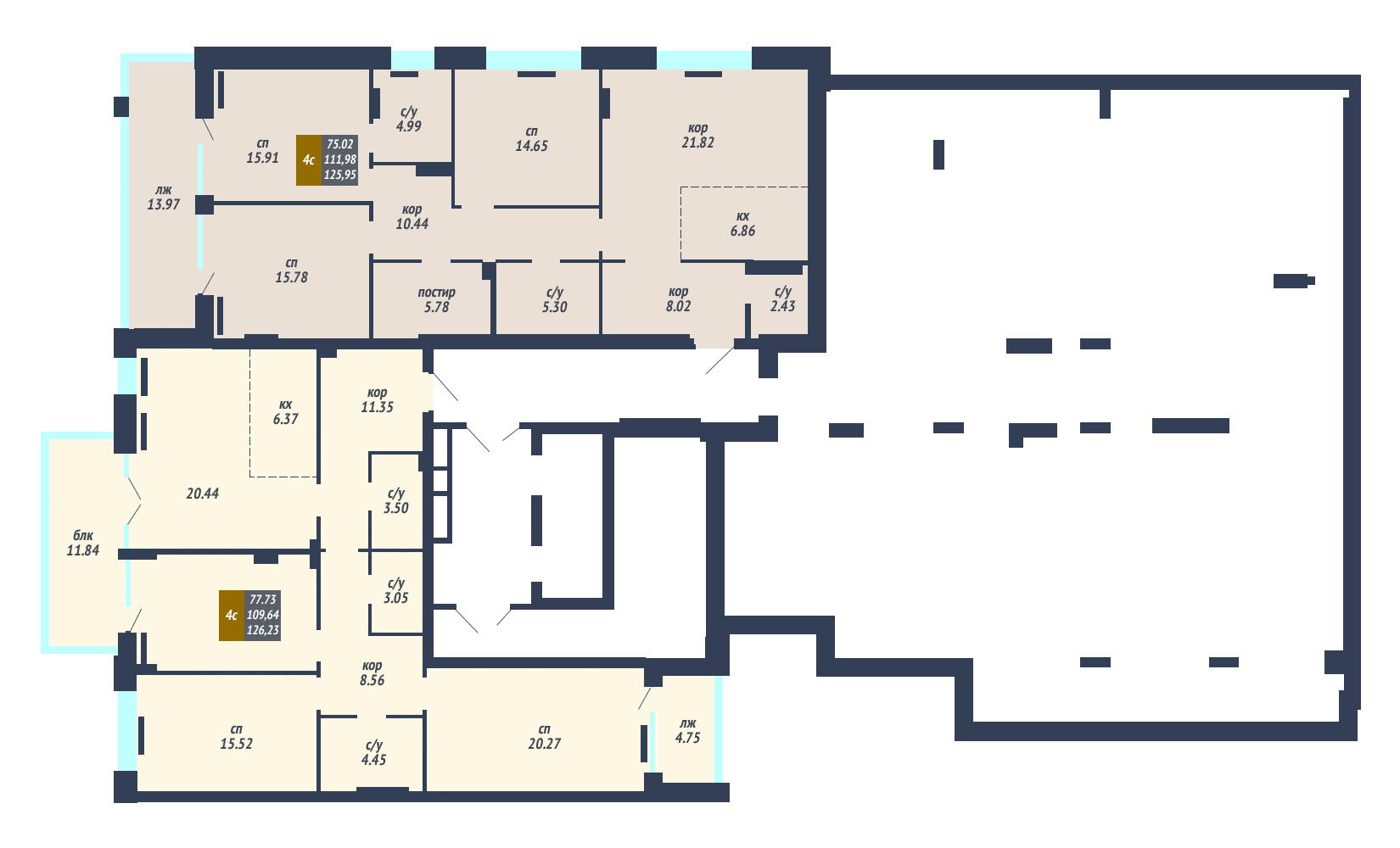 ЖК «Михайловский» - дом 4, секция 4, этаж 9