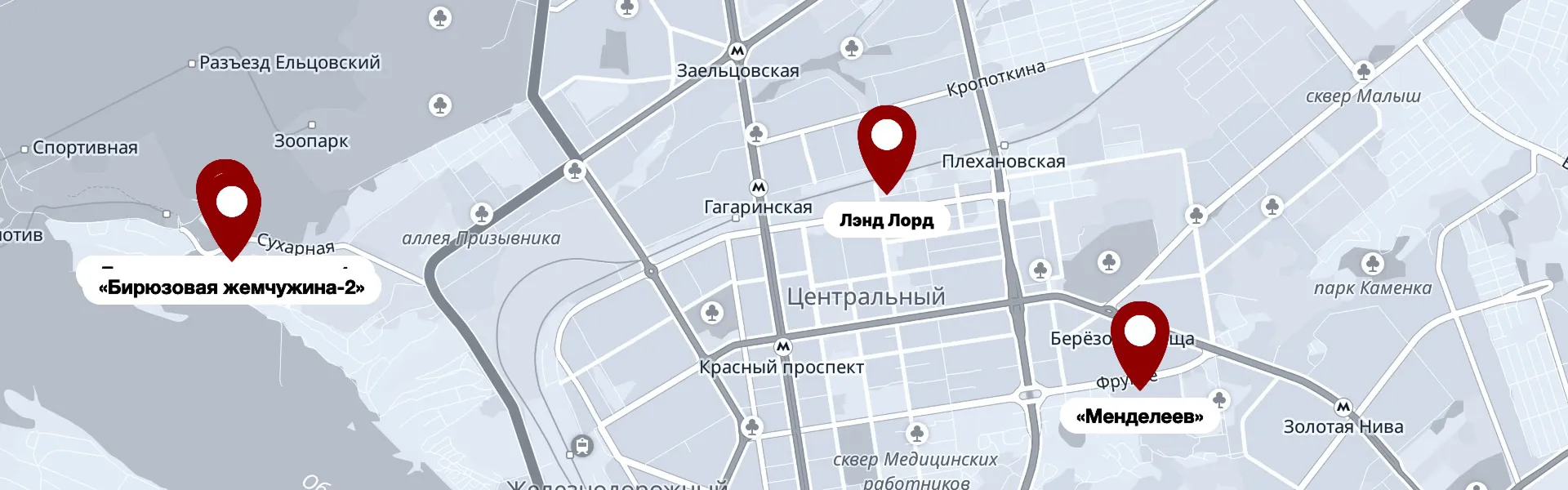 Карта парковок в Новосибирске ГК СМСС