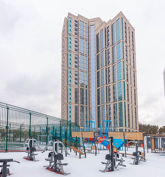 ЖК Бирюзовая жемчужина-4, фасад здания