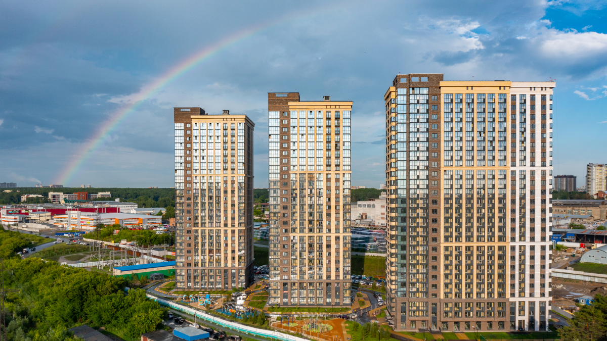 ЖК Чкалов 3, фасад здания