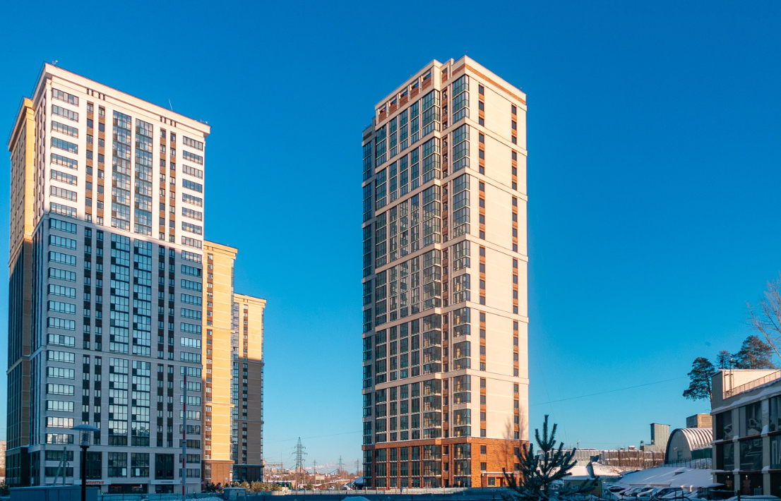 ЖК Чкалов 7, фасад здания