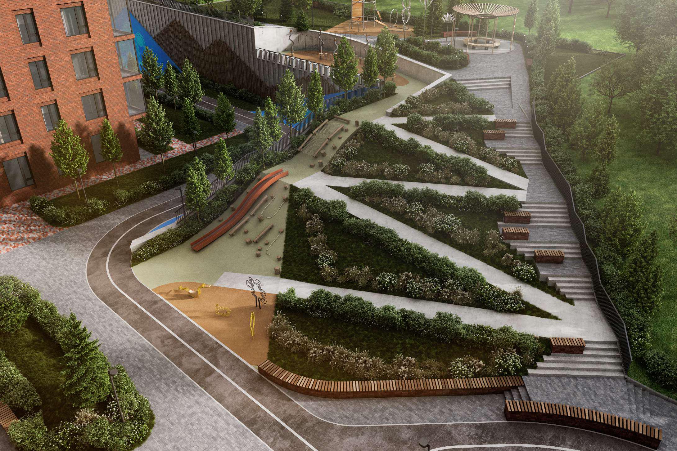 ЖК Паскаль, зона прогулок